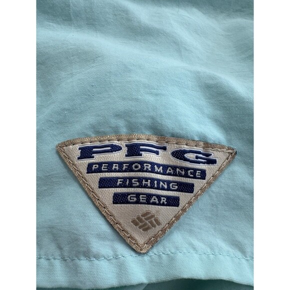 Columbia PFG Aquamarin Long Sleeve Performance Fishing Men Vented Pocket Shirt - Picture 8 of 10